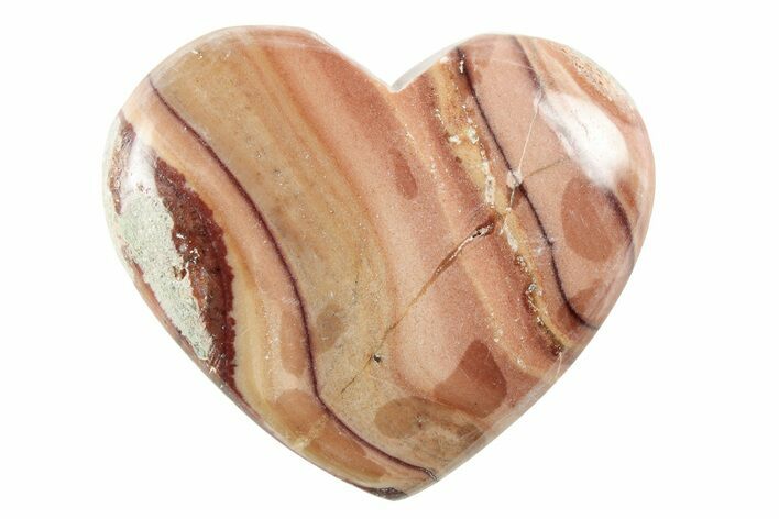 Polished Rolling Hills Dolomite Heart - Mexico #341962